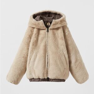 Zara Kid‘s FAUX FUR COMFY PADDED JACKET